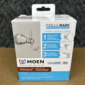 Moen MY2703BN Hilliard 2 in. W X 2.34 in. L Brushed Nickel Robe Hook